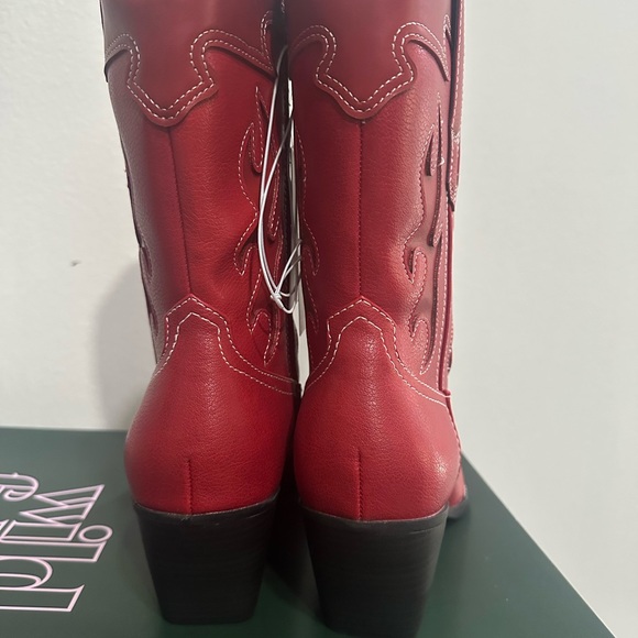 Wild Fable Red Heeled Boots - Picture 5 of 6
